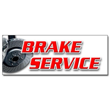 Amistad 12 in. Brake Service Decal Sticker - Car Auto Repair AM3908688